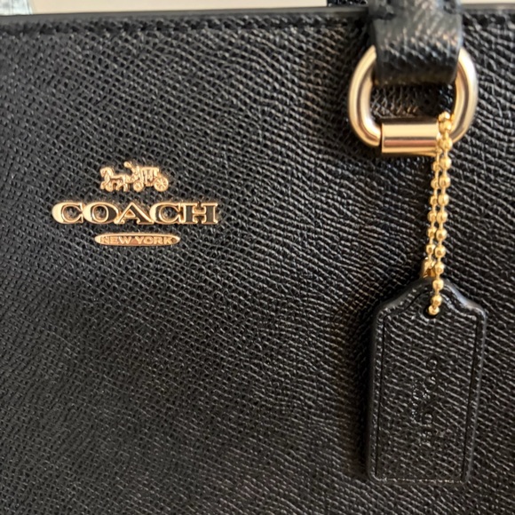 Coach Alice Small Satchel Blk/Gold EUC - Picture 7 of 9
